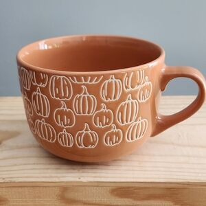 Fall Pumpkin Oversized Ceramic Terracotta Color Mug